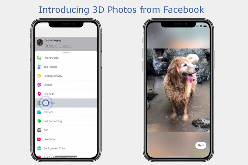 Facebook presenta sus fotos en 3D