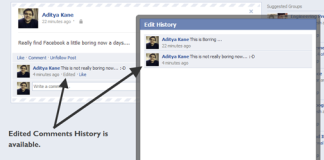 Facebook habilita edición de comentarios