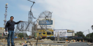 Alegorías de Alameda de los Héroes van tomando forma en Av. Húsares de Junín