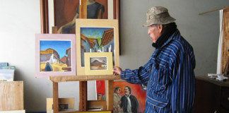 Exposición de obras del maestro Eladio Ruiz en la galería de arte «Impulso Cultural»