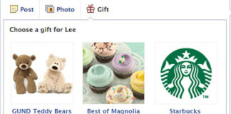 Facebook permitirá enviar regalos reales