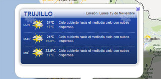 Pronóstico del tiempo para hoy 19 de noviembre