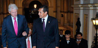Humala recibió a Bill Clinton