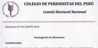 Se postergan elecciones en el Colegio de Periodistas