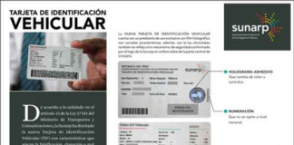 SUNARP expide nueva tarjeta de identificación vehicular