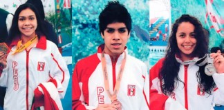 Nadadores trujillanos campeonan con selección nacional en Copa Pacífico