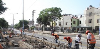Continúan trabajos en la avenida Mansiche