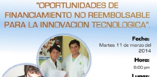 I Panel fórum: “Oportunidades de financiamiento no reembolsable para la innovación tecnológica”