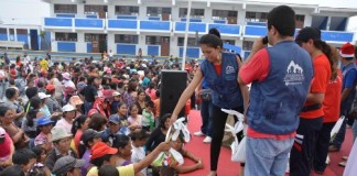 Escuela de nutrición de la UCV entrega donativo a familias en situación de pobreza