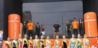 Reinas y bastoneras participaron en Aerothón Primaveral Bodytech