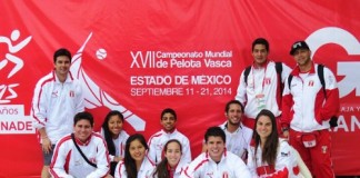 Selección peruana inicia participación en el XVII Campeonato Mundial de Pelota Vasca