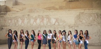 Candidatas al Miss World Perú visitaron a la Dama de Cao