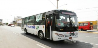 Inicia el funcionamiento de los buses GNV en rutas de transporte público