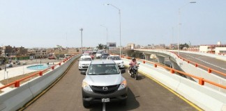 Aperturan tránsito vehicular en el baipás del ovalo Grau