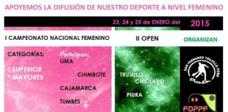 Torneo Nacional Femenino de Paleta Frontón “Trujillo 2015”