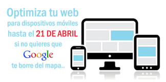 Google “eliminará” las Webs sin diseño responsive a partir del 21 de abril