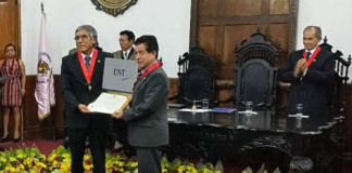 Docente de UPAO recibe distinción de Doctor Honoris Causa de la UNT