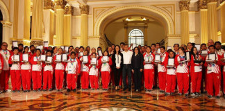 Rindieron homenaje a deportistas que lograron 38 medallas en los Juegos Mundiales de Olimpiadas Especiales