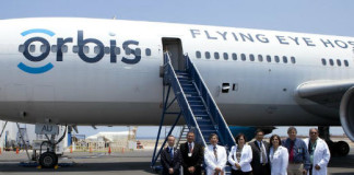 Avión de Orbis atenderá a 300 personas con problemas de Salud Ocular Complejos