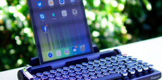 Inventan un teclado para Tablets al estilo de una Máquina de Escribir