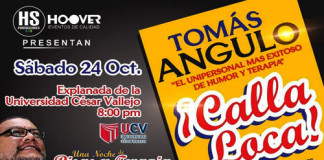 Humor y terapia de “Tomas Angulo” llegan a Trujillo con ¡Calla Loca!