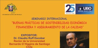 Rector de UBO de Chile dictará seminario en la UNT