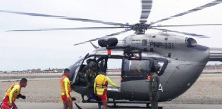 Unidad de salvataje realizó demostración de rescate aéreo