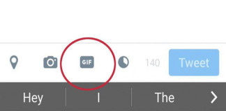 Twitter alista un botón especial para subir imágenes GIF desde su App