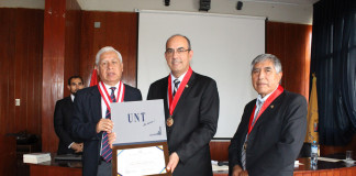 UNT distinguió a rector de la UBO el Dr. Claudio Ruff