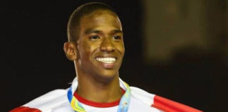 Andy Martínez batió récord nacional de los 100 metros planos