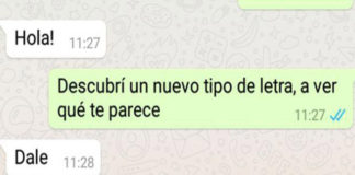 WhatsApp incorporó un nuevo tipo de letra “retro”