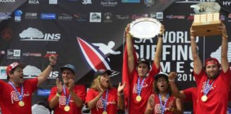 Analí Gómez junto al Team Perú buscan la corona en el mundial de surf en Francia