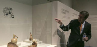 Piezas ceremoniales de la cultura Mochica se presentan en Zaragoza