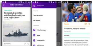 Yahoo lanza app de noticias con información personalizada