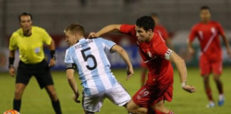 Selección sub-20 de Perú empata con Argentina en su debut en el Sudamericano