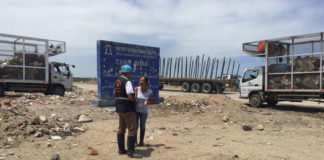 Retiran basura arrojada en zona intangible de Chan Chan