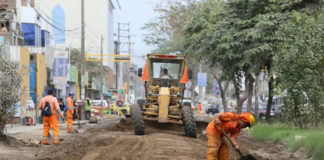 MPT retoma mejoramiento de la transitabilidad en Av. César Vallejo