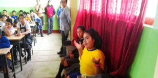 Escolares participan activamente en charlas de sensibilización de Chan Chan