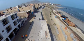 Malecón turístico de Malabrigo registra 60 % de avance en su construcción
