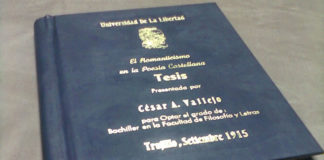 Tesis de César Vallejo será difundida en Feria Internacional del Libro de Trujillo 2017