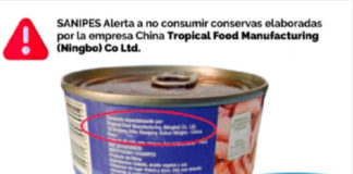 Indecopi verifica retiro de conservas de pescado de empresa Ningbo