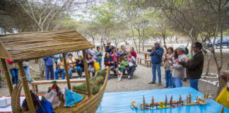 Pobladores se benefician con taller de artesanía en Chan Chan