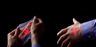 Investigadores de Japón crean pantalla LED ultrafina y elástica adherible a la piel