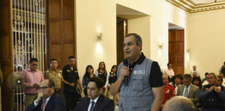 Ministro del Interior encabeza sesión del Coresec en La Libertad