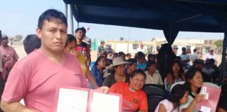 MPT entrega 80 títulos de propiedad a vecinos de Laredo