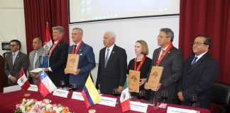 Embajadores de Colombia, México y Chile visitan la UNT