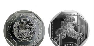 Moneda de S/ 1 alusiva a la Pava Aliblanca es puesta en circulación por el BCR