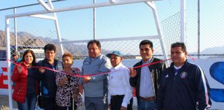 Inauguran losa deportiva en caserío de Salinar en Chicama