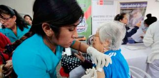 Minsa vacuna a cerca de 3 millones de personas contra influenza en Perú