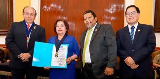 Rectora de UPAO recibe distinción de la Beneficencia Pública de Trujillo
